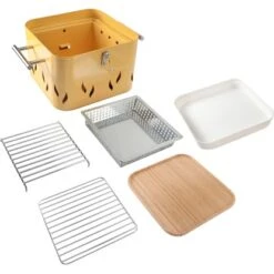 Tragbarer Grill Im Retrostyle -Grill und Flamme 048126048458 AR01 060121 L