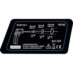 Cozze Infrarot-Thermometer Mit Pistolengriff Inkl. Tasche -Grill und Flamme 08614903407 11025100 AI 02