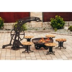 Ferrum Art Design Feuerstelle Industrie Blank 14 Ferrum Art Design Feuerstelle Industrie Blank -Grill und Flamme 1310143 3