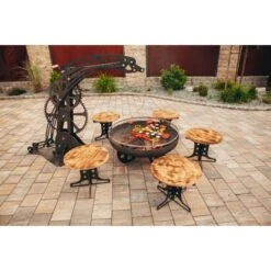 Ferrum Art Design Feuerstelle Industrie Blank 19 Ferrum Art Design Feuerstelle Industrie Blank -Grill und Flamme 1310143 8