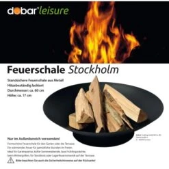 Dobar Feuerschale Stockholm Rund -Grill und Flamme 157984 4637 7