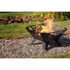 Dobar Design-Feuerschale Viereckig -Grill und Flamme 157987 4637 5