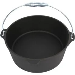 El Fuego Dutch-Oven Gusseisen 7,2 L Deckel 1,8 L Schwarz -Grill und Flamme 194126 2240 S 03