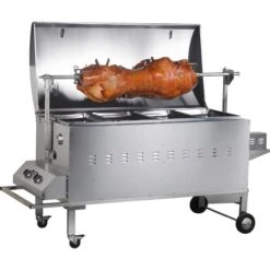 Tepro Gasgrill Columbus Für Spanferkel Inkl. Motor Edelstahl Mit 2 Brennern -Grill und Flamme 2083137 picture 2