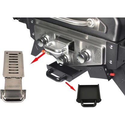 El Fuego Tischgasgrill Smoker Medison 2 Brenner Silber 7 El Fuego Tischgasgrill Smoker Medison 2 Brenner Silber – Bild 7