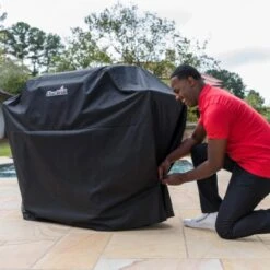 Char-Broil Grillabdeckung Für 3- Und 4-Brenner-Gasgrills Schwarz -Grill und Flamme 283508 2167 2