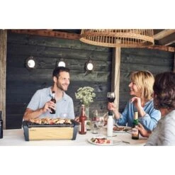 Enders®Holzkohle-Tischgrill Aurora Mirror Gold Raucharm Mit LED-Ambientelicht -Grill und Flamme 284195 3795 3 1