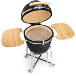 Buschbeck Keramik-Ofen Kamado Schwarz -Grill und Flamme 294942 4224 5