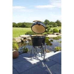 Buschbeck Keramik-Ofen Kamado Schwarz -Grill und Flamme 294942 4224 6