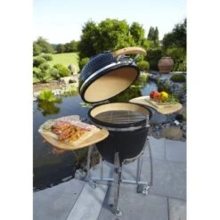 Buschbeck Keramik-Ofen Kamado Schwarz -Grill und Flamme 294942 4224 7