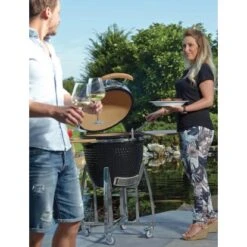 Buschbeck Keramik-Ofen Kamado Schwarz -Grill und Flamme 294942 4224 9