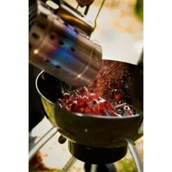 Rösle Holzkohle-Kugelgrill No.1 Belly F50 Mit Deckel-Scharnier Ø 50 Cm -Grill und Flamme 302902 2259 003