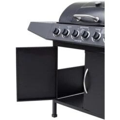 El Fuego Gasgrill Dayton 6-Brenner + Seitenbrenner Schwarz Ca. 133 X 97 X 54 Cm -Grill und Flamme 347 2240 DAYTON61SCHWARZ 5