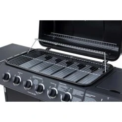 El Fuego Gasgrill Dayton 6-Brenner + Seitenbrenner Schwarz Ca. 133 X 97 X 54 Cm -Grill und Flamme 347 2240 DAYTON61SCHWARZ 6