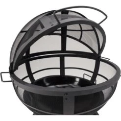 Landmann Feuerkorb Ball Of Fire Schwarz -Grill und Flamme 349704 2790 2