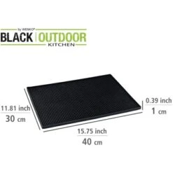 Wenko Abtropfmatte Maxi 40 Cm X 30 Cm Black Outdoor Kitchen Schwarz 10 Wenko Abtropfmatte Maxi 40 Cm X 30 Cm Black Outdoor Kitchen Schwarz -Grill und Flamme 4008838357705 1068 03