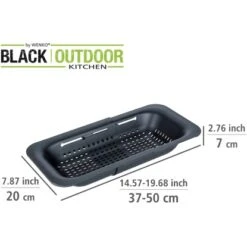 Wenko Spülbeckensieb Sivo Ausziehbar Schwarz 14 Wenko Spülbeckensieb Sivo Ausziehbar Schwarz -Grill und Flamme 4008838364307 1068 04