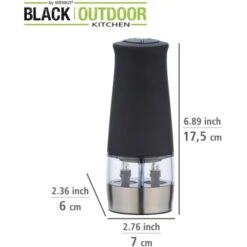 Wenko Elektrische Mühle 2 In 1 Black Outdoor Kitchen Schwarz 12 Wenko Elektrische Mühle 2 In 1 Black Outdoor Kitchen Schwarz -Grill und Flamme 4008838369982 1068 04