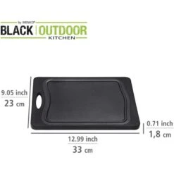 Wenko Schneidebrett Kombi Mit Griff Und Saftrille 33 Cm X 23 Cm Schwarz 15 Wenko Schneidebrett Kombi Mit Griff Und Saftrille 33 Cm X 23 Cm Schwarz -Grill und Flamme 4008838371190 1068 05