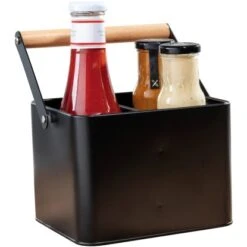 Wenko Utensilienkorb Baco Black Outdoor Kitchen Schwarz -Grill und Flamme 4008838383766 1068 14