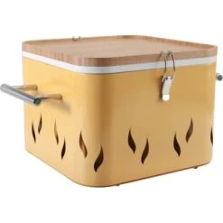 Tragbarer Grill Im Retrostyle