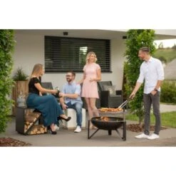Westmann Premium Grill Feuerstelle Inkl. Grillrost Ø 70 Cm X 75 Cm Schwarz -Grill und Flamme 4260280773407 1741 AB 02