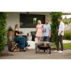 Westmann Premium Grill Feuerstelle Inkl. Grillrost Ø 70 Cm X 75 Cm Schwarz -Grill und Flamme 4260280773407 1741 AB 06