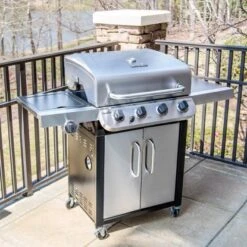 Char-Broil Gasgrill Convective 440 S Mit 4 Brennern Und Seitenkocher -Grill und Flamme 4519203 1