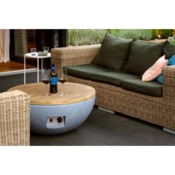 Dobar Outdoor-Feuerschale Mit Gasflamme Lunar Ø 90 Cm Grau 19 Dobar Outdoor-Feuerschale Mit Gasflamme Lunar Ø 90 Cm Grau -Grill und Flamme 4637 lavaofenfeuerstelle 7