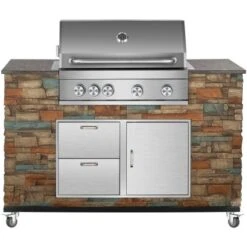El Fuego Gasgrillküche AY 3000 Built-In Ca.147 Cm X 130 Cm X 68 Cm -Grill und Flamme 474425 2240 4