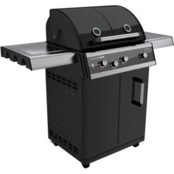 Outdoorchef Gasgrill Dualchef 325 G Schwarz 3 Brenner Mit Seitenkochstelle -Grill und Flamme 479684 1525 3