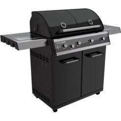Outdoorchef Gasgrill Dualchef 425 G Schwarz 4 Brenner Mit Seitenkochstelle -Grill und Flamme 479688 1525 3