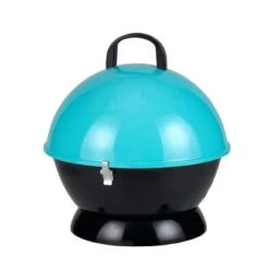 Tepro Mini-Holzkohle-Kugelgrill Salida Türkis -Grill und Flamme 660790 2400 Salida 04