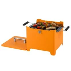 Tepro Holzkohlegrill Chill & Grill Cube Orange 31,5 X 31,5 Cm -Grill und Flamme 660793 2400 Cube 03