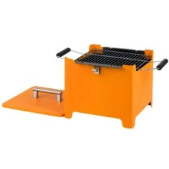 Tepro Holzkohlegrill Chill & Grill Cube Orange 31,5 X 31,5 Cm -Grill und Flamme 660793 2400 Cube 07