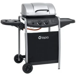 Tepro Gasgrill Fremont 112 X 96,5 X 52 Cm (B X H X T) Schwarz/Silber -Grill und Flamme 660817 2400 Fremont 03