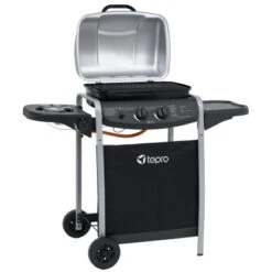 Tepro Gasgrill Fremont 112 X 96,5 X 52 Cm (B X H X T) Schwarz/Silber -Grill und Flamme 660817 2400 Fremont 04