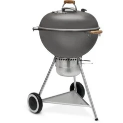 Weber Holzkohlegrill 70th Anniversary Edition Kettle Metallic Grey Ø 57 Cm -Grill und Flamme 699490 3994 04