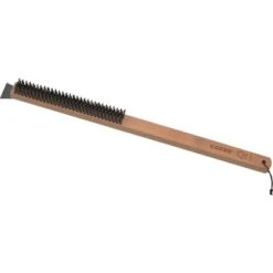 Cozze Stahlbürste Mit Schaber Und Holzgriff 25 Cm X 4,5 Cm X 60 Cm FSC -Grill und Flamme 708614903223 11025100 S 02