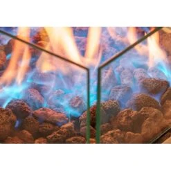 Amare Gas-Feuerstelle Für Den Außenbereich Quadratisch Weiß -Grill und Flamme 765603 4655 05