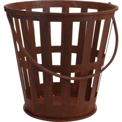 Gartenfreude Design Feuerkorb Ø 27-39 X Höhe 39 Cm Rostrot -Grill und Flamme 765605 4655 01