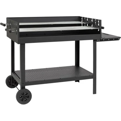 Tepro Atlanta-Holzkohlen Grillwagen Schwarz 1 Tepro Atlanta-Holzkohlen Grillwagen Schwarz