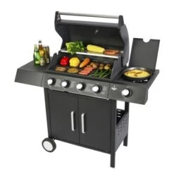 El Fuego Gasgrill San Angelo 4+1 Brenner Ca. 119,5 X 110,5 X 53 Cm -Grill und Flamme 8264111 2240 1