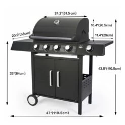El Fuego Gasgrill San Angelo 4+1 Brenner Ca. 119,5 X 110,5 X 53 Cm -Grill und Flamme 8264111 2240 3