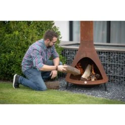 Westmann Feuerstelle Inkl. Rauchablass Rost 10 Westmann Feuerstelle Inkl. Rauchablass Rost -Grill und Flamme 8346561 1741 WMLG900R 02