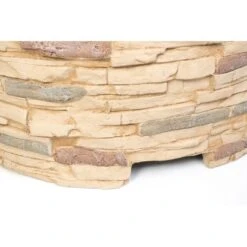 Westmann Feuerstelle Mit Abfanggitter Steinoptik -Grill und Flamme 8346603 1741 WMLG909 02