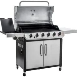 Char-Broil Gasgrill Convective 640 S Mit 6 Brennern Und Seitenkocher Edelstahl -Grill und Flamme 946834 140903 4