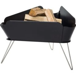 VASNER Merive M1 Feuerschale Niedrig Abgerundet Schwarz -Grill und Flamme e m1 feuerschale feuerkorb