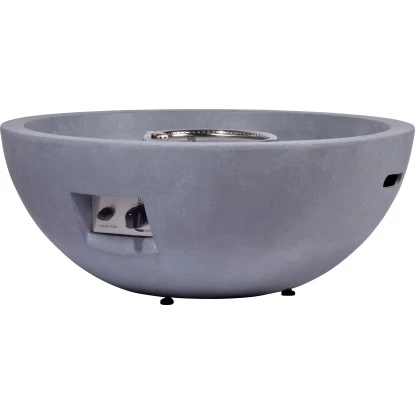 Dobar Outdoor-Feuerschale Mit Gasflamme Lunar Ø 90 Cm Grau 3 Dobar Outdoor-Feuerschale Mit Gasflamme Lunar Ø 90 Cm Grau – Bild 3