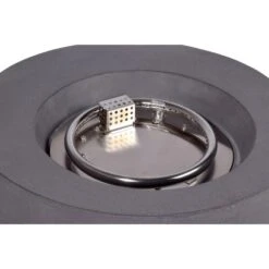 Dobar Outdoor-Feuerschale Mit Gasflamme Calido Ø 60 Cm Grau -Grill und Flamme lavaofengasfeuerstelle 04 1